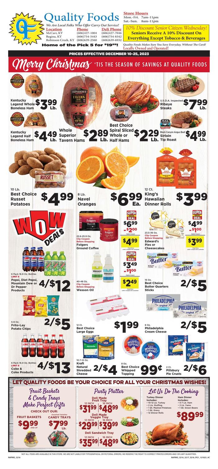 Quality Foods Regina Ad Specials