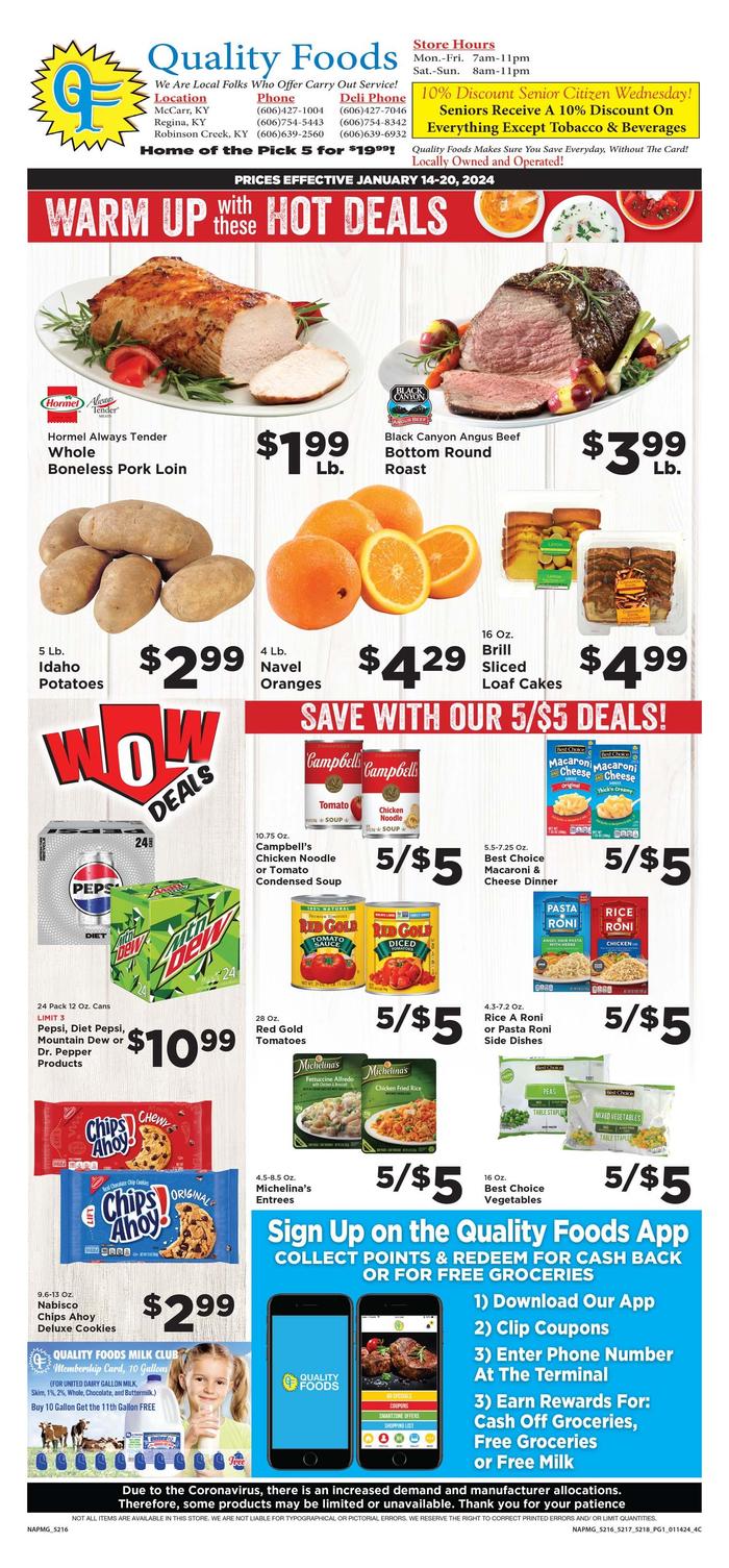Quality Foods Regina Ad Specials